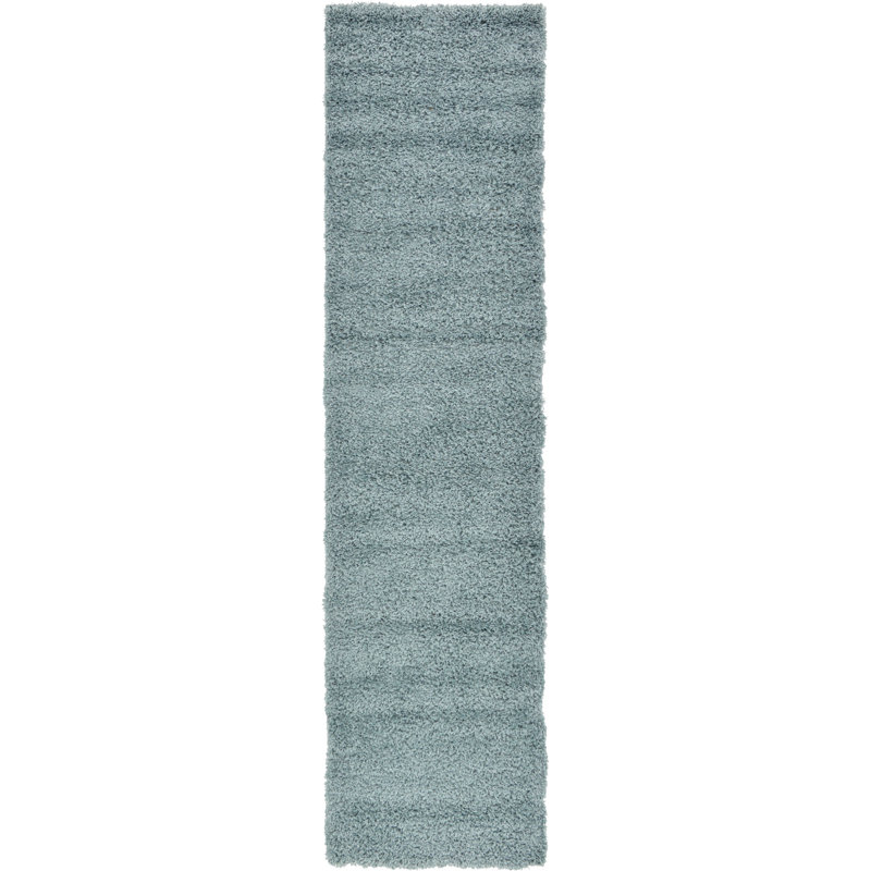 Maron Indoor Rug, Runner 2'7" x 16'5", Slate Blue