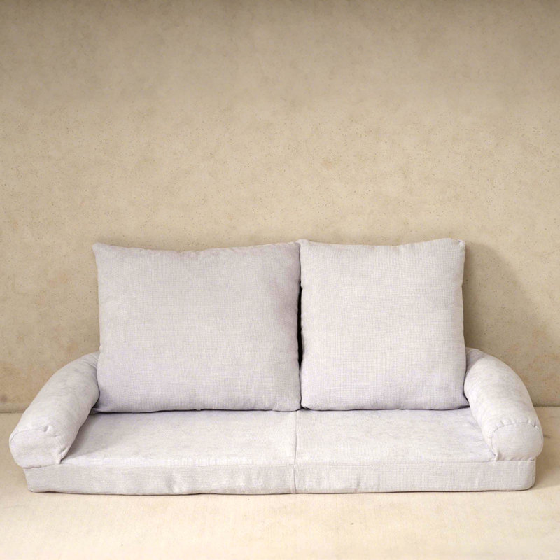 Canapé-lit convertible simple escamotable, la partie droite du produit complet., Blanc