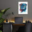 Art mural en verre Red Barrel Studio «Rainbow Dogs Pug» par Lindsay Kivi-1904894329