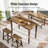 4-Person Counter Height Table Set, Space-Saving Solid Wood Kitchen Dining Set, Counter Height Dining Table Set for Small Space-116489186