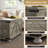Coffee Table with Flip Top Hidden Storage, Square Center Table-661643785