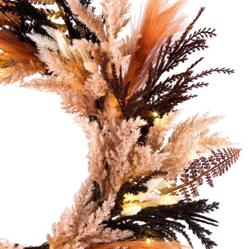 26" W Polyethylene Plastic Wreath