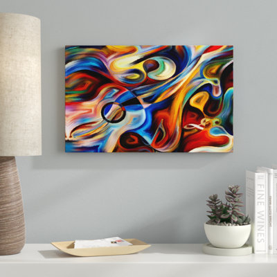 Abstract Music and Rhythm - Painting Print