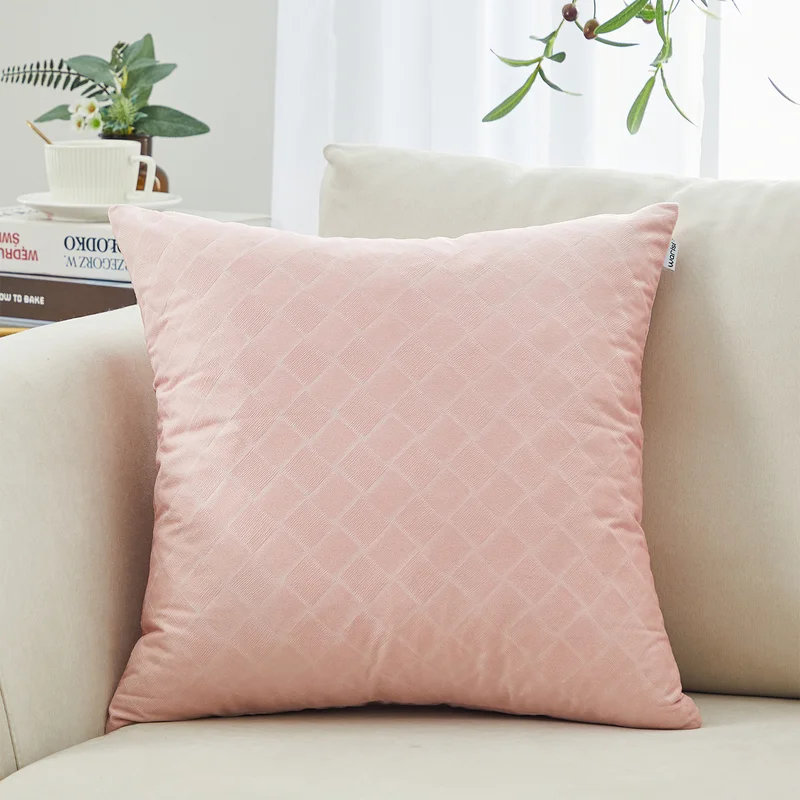 Housse de coussin en velours, Rose