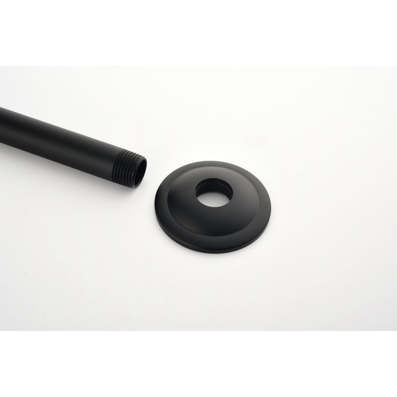 Bras de douche noir mat, fabrication en acier inoxydable, installation sans effort et méthode de nettoyage Robuste, processus de nettoyage facile