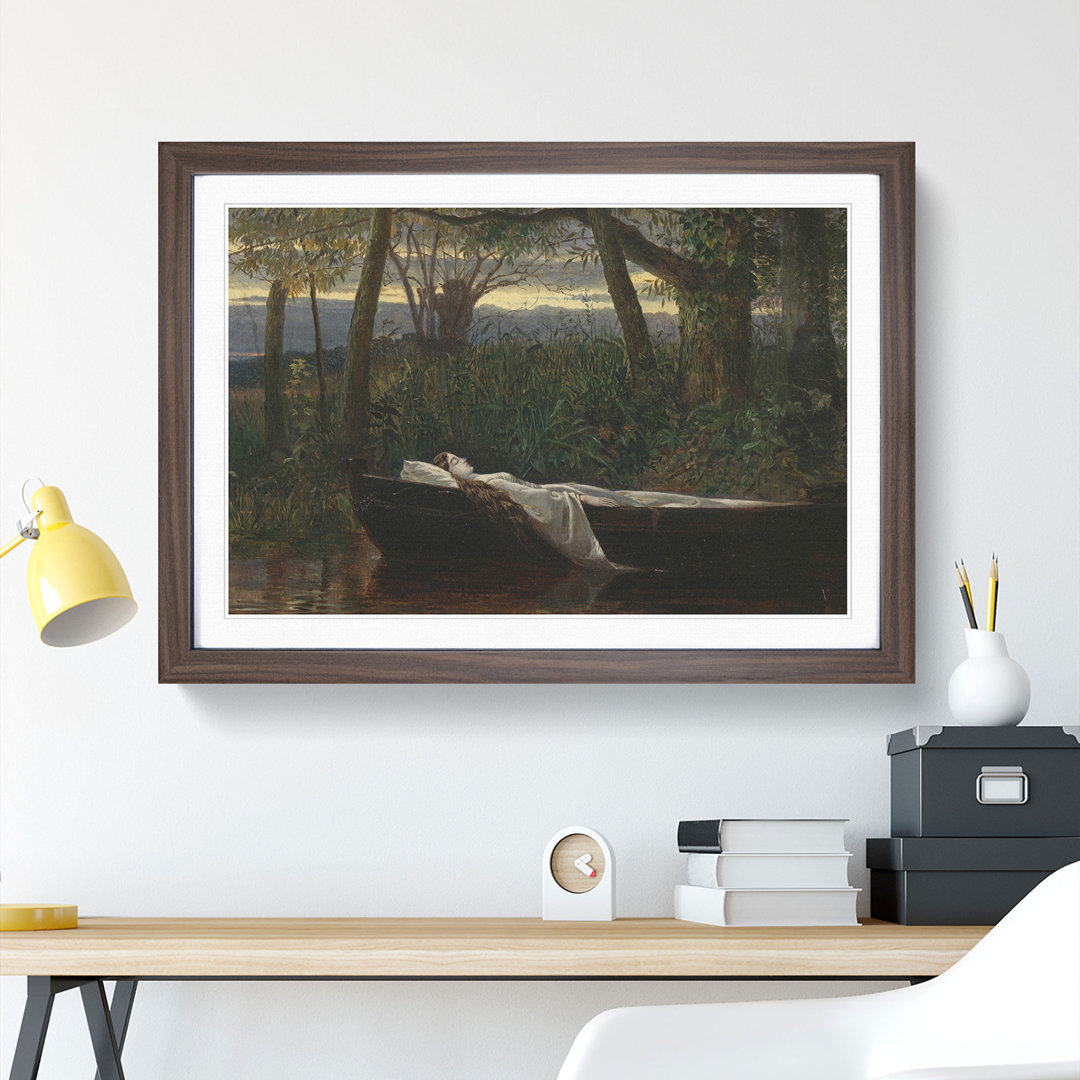 The Lady of Shalott by Walter Crane - Picture Frame Painting