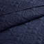Couvre-lit 3 pièces en microfibre et rembourrage bleu marine, en médaillon, lavable à la machine, design transitionnel réversible à 100%, style-122455728-122455731