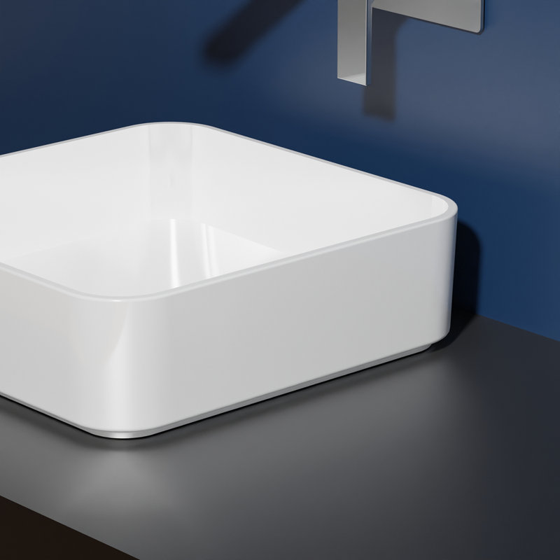 Mood 15.7'' L Bathroom Sink, Glossy White
