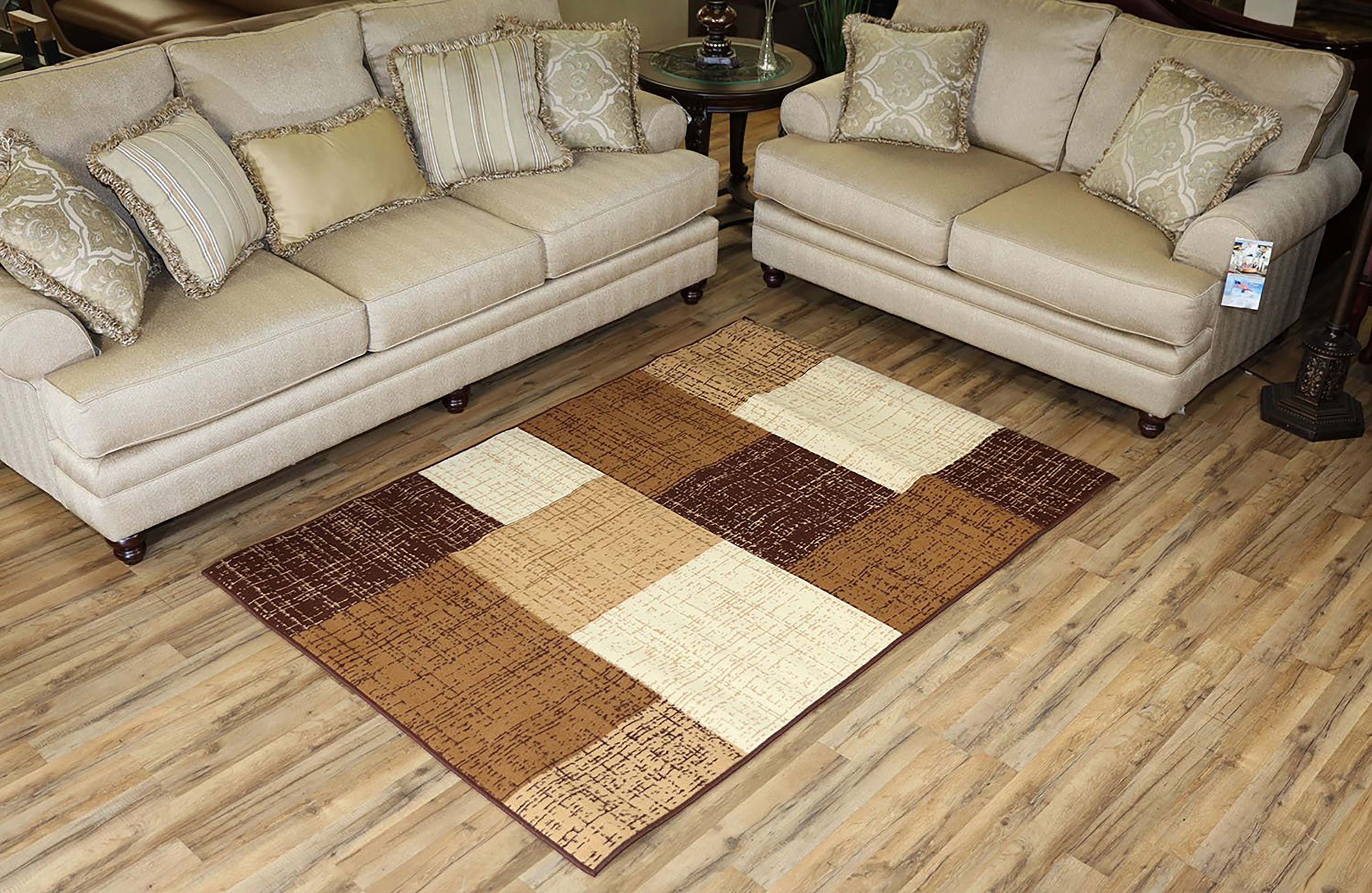 Winston Porter Geometric Square Contemporary Area Rugs | Wayfair