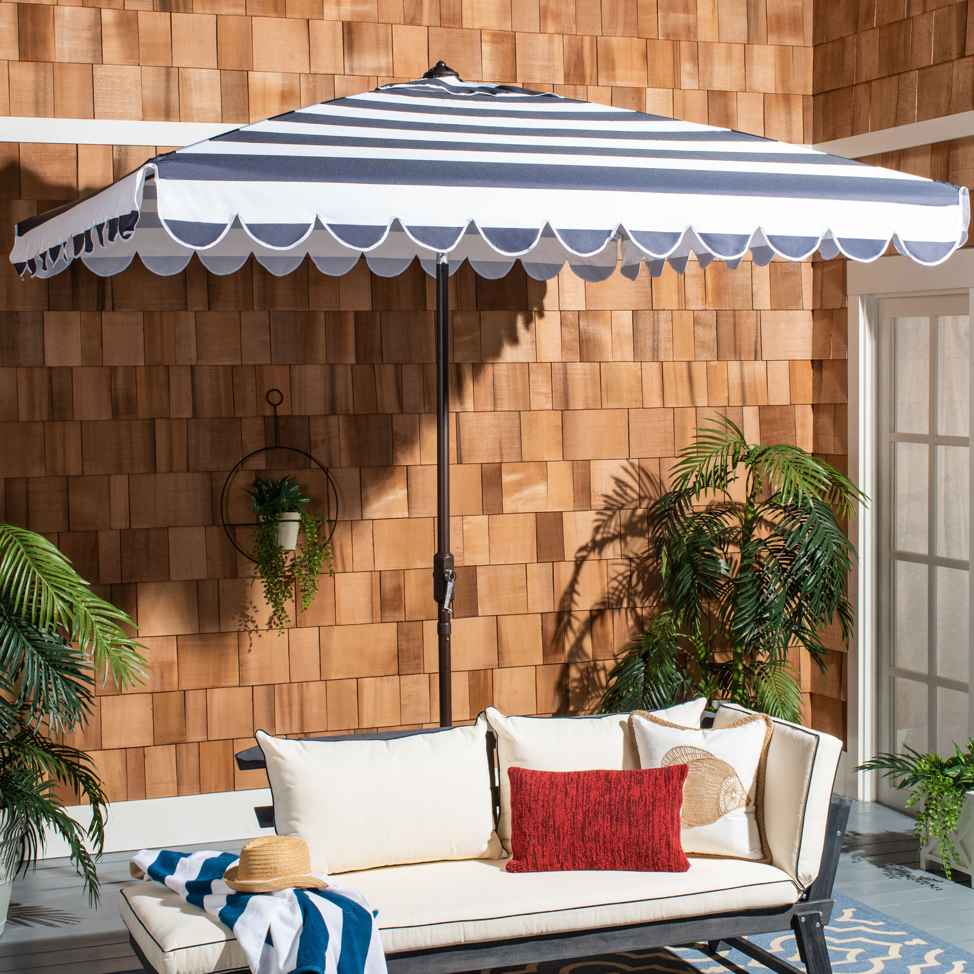 Cheriton 90'' Outdoor Umbrella, Navy