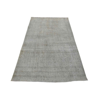 Tapis unique gris de 6 pi 7 po x 9 pi 8 po