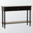 Altha 2-Drawer Console Table in Black Finish with Spindle Legs, 32.15" H X 45.1" W X 12.81" D-1064770321