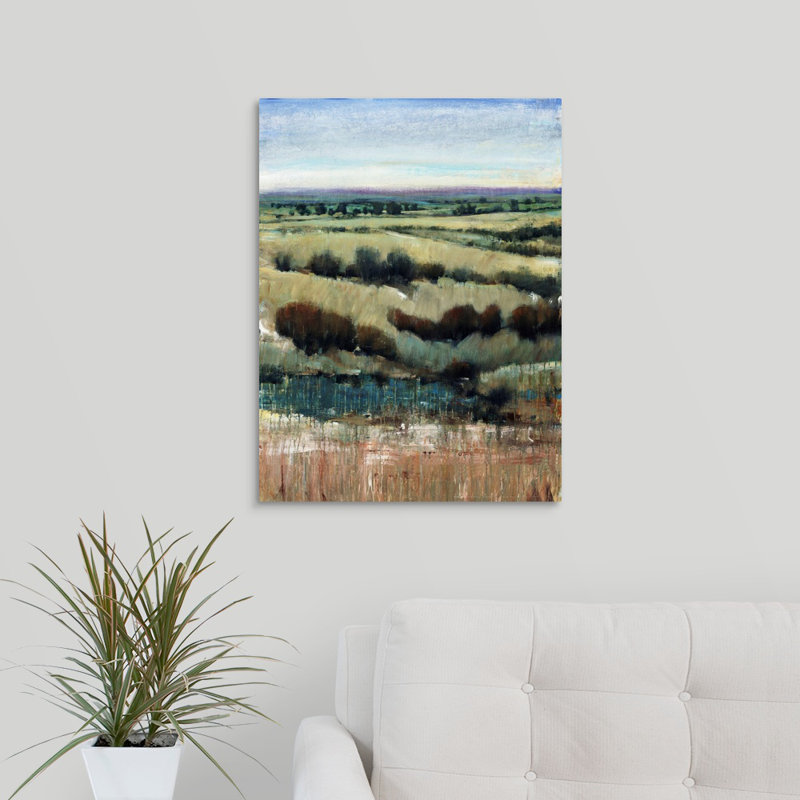 « vista visions i », peinture sur toile, Toile tendue, H 24 po x l 18 po x p 1,25 po