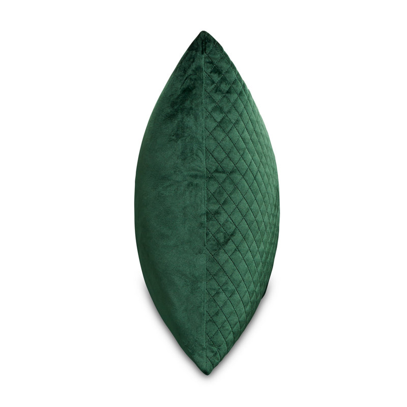 Gemma Velvet Square Pillow Cover & Insert, Forest