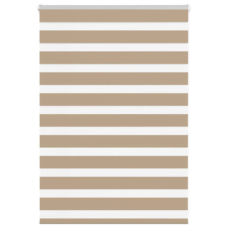 George Oliver Zebra Blind Polyester, 100cmW x 100cmL, Sand Brown