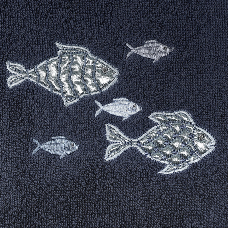 Ensemble de serviettes en coton turc 4 pièces figure 4, Marine