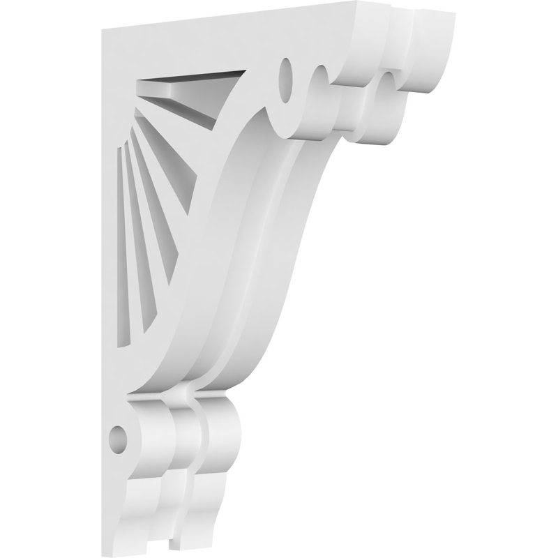 Corbeau en PVC de qualité architecturale Marshall, H 7 po x l 4,5 po x P 1,875 po