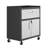 Fortress 31.5" H x 30" W x 18" D Modern Mobile Metal Garage Storage Cabinet in Dark Gray-48440043