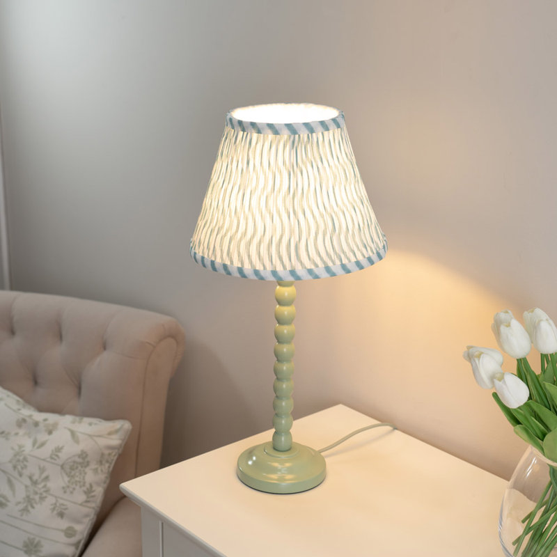 Cheyeanne Wood Table Lamp, Green