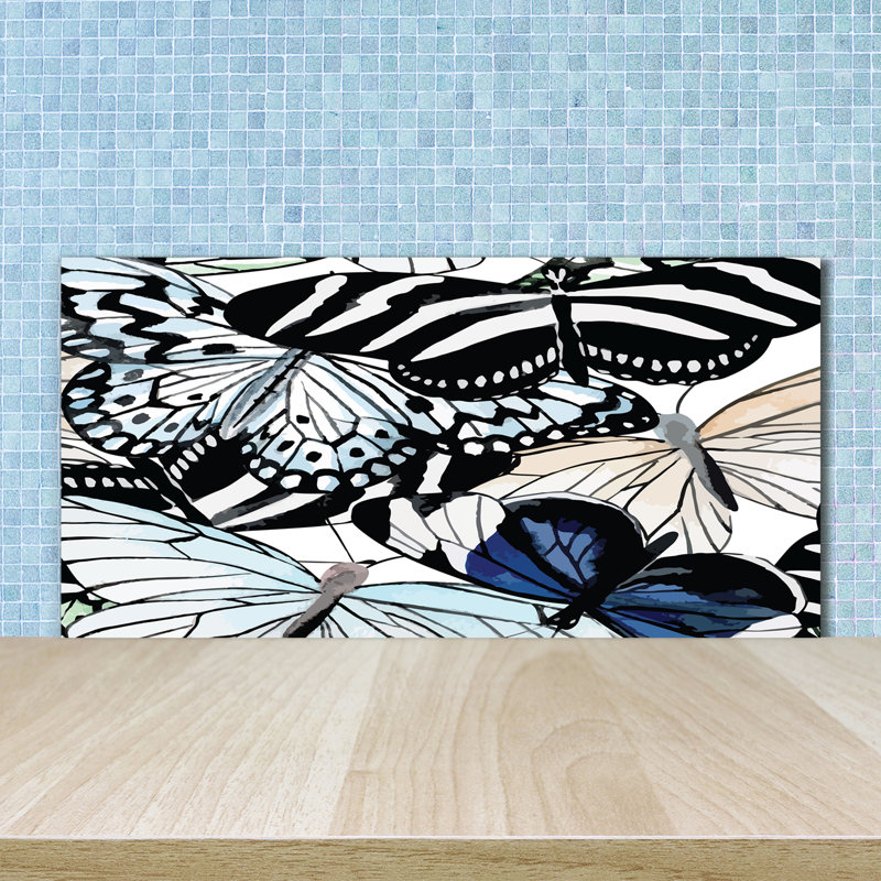Shippensburg 50cm W x 100cm L Glass Peel and Stick Panel