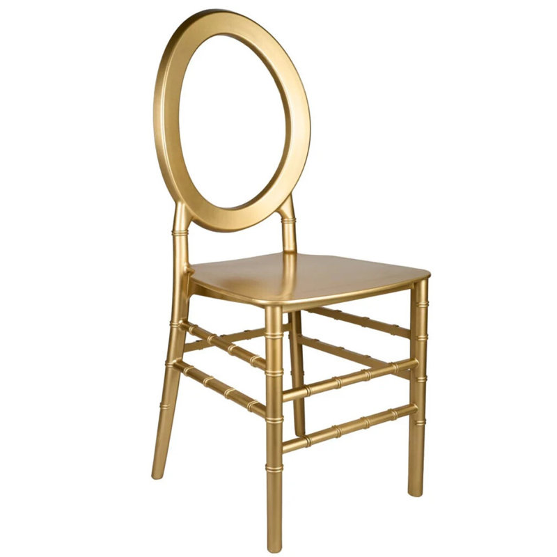 Gold Oval Ring, Resin Mono-Frame Thinvisible Chair, By Chivari