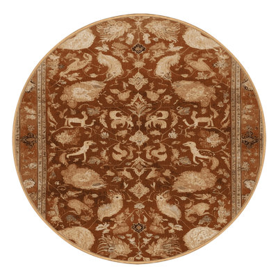 Machine Washable Persian Brown Area Rug