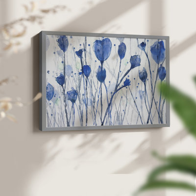 Jardin bleu - impression encadrée - réaménageable