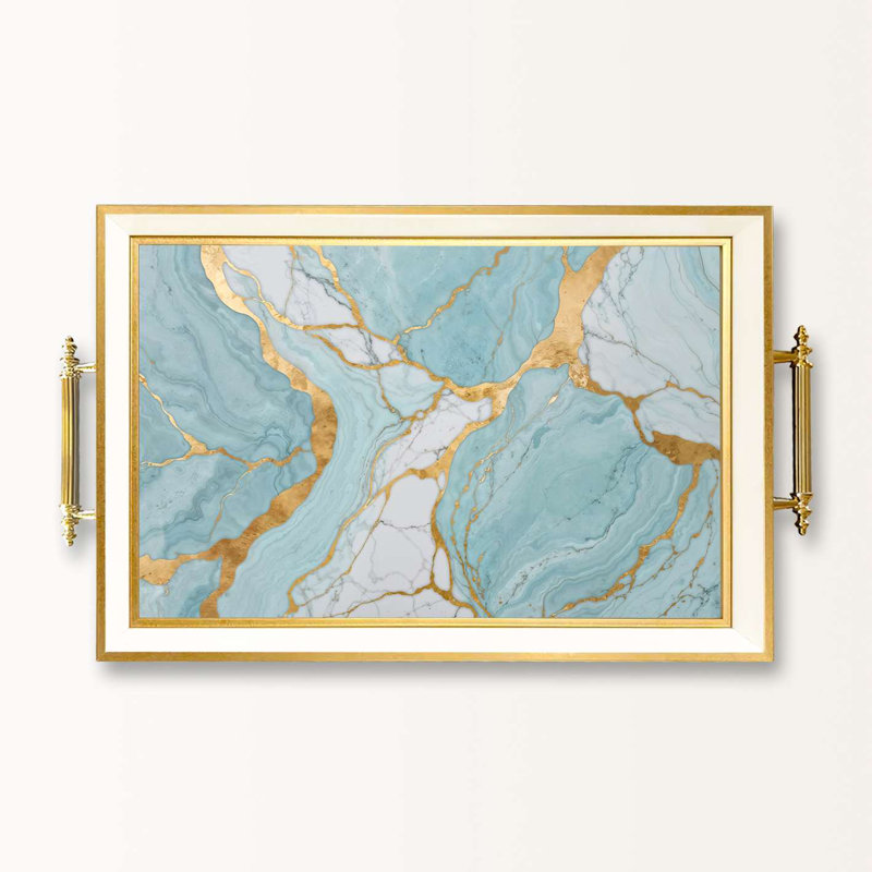 Elegant Glass Serving Tray, 19.7 x 11.4 x 1.4 inches | 100% High-Quality Glass | Perfect for Entertaining & Serving | Stylish and Functional Design for Home & Parties | Durable and Easy to Clean