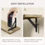 Tablette en bois 3 pièces Alagan