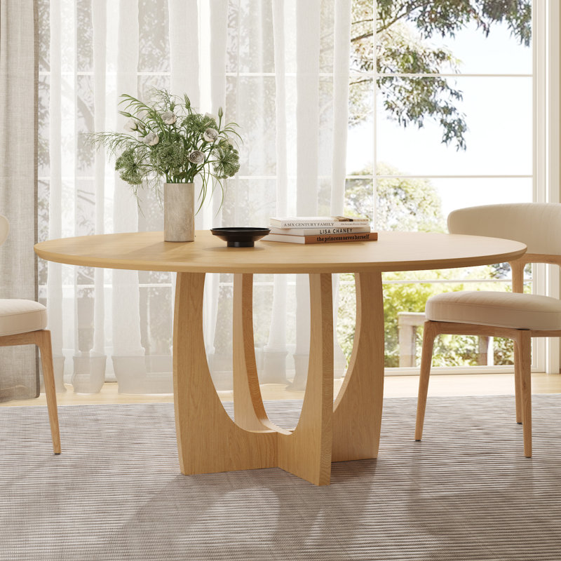 Table de salle à manger 60 ", Bois de chêne