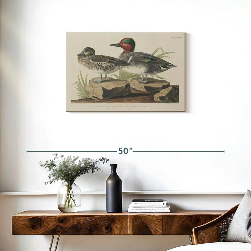 Winged Teal, 20" H x 30" W
