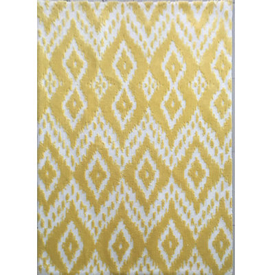 Jaune ikat Elnora Tapis décoratif