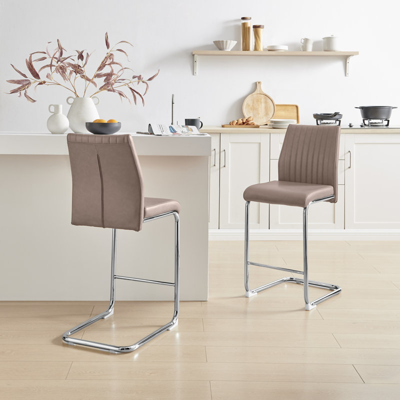 Chaises de bar Loren Luxury, Cappuccino