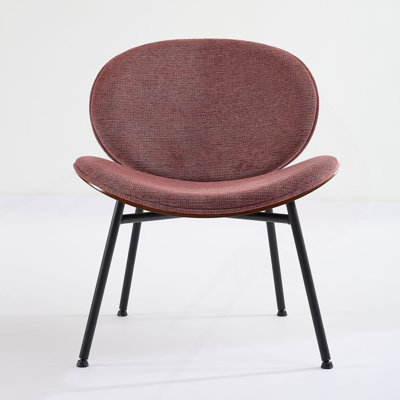 Mid-Century Modern Shell Chair With Comfortable Backrest And Stable Frame