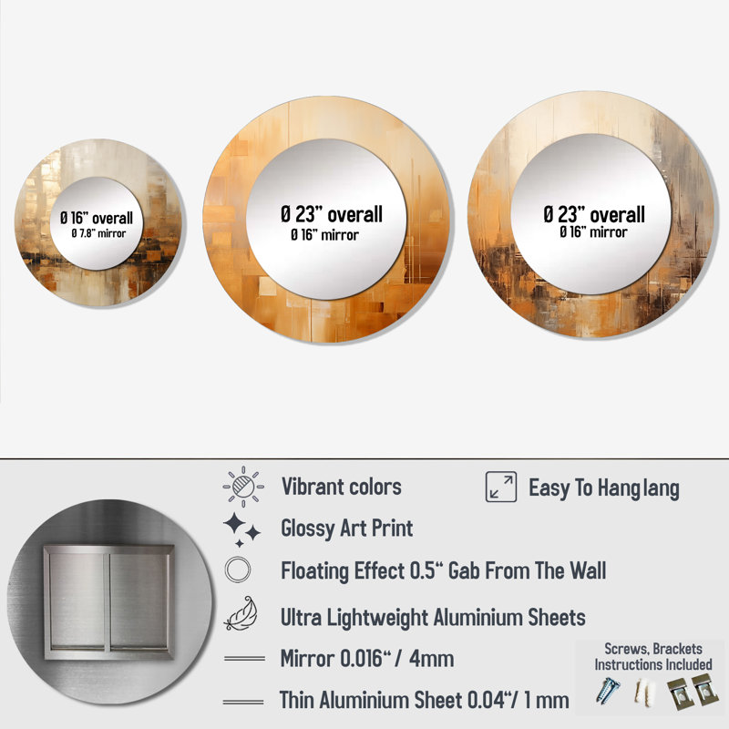 Ensemble de 3 miroirs Diftir