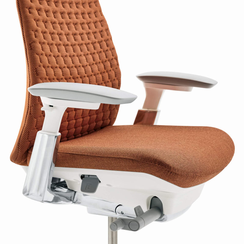 Haworth Fern Digital Knit Executive Chair, Ember, Yes