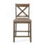 Ensemble de 2 tabourets de comptoir en bois rembourrés Farmhouse-1863655066-1863655069