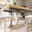 Ensemble de table de salle à manger extensible 6 pièces Farmhouse-1163200205