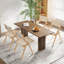 Chaises pliantes polyvalentes pour la cuisine et la salle à manger, de 2 avec sièges bien rembourrés, style tendance, style bohémien fusion méditerranéen, économie d'espace en bois fait, pratique et confortable