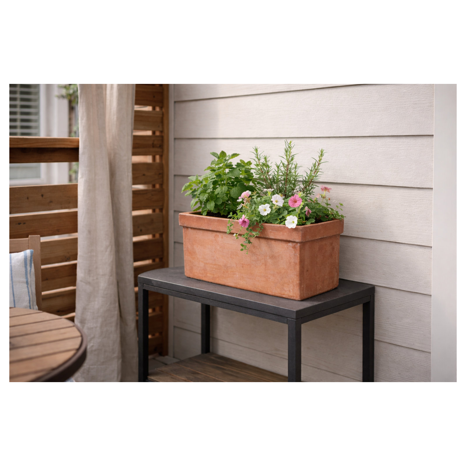 Plain Rectangular Planter, 11.25" H x 12.5" W x 12.5" D
