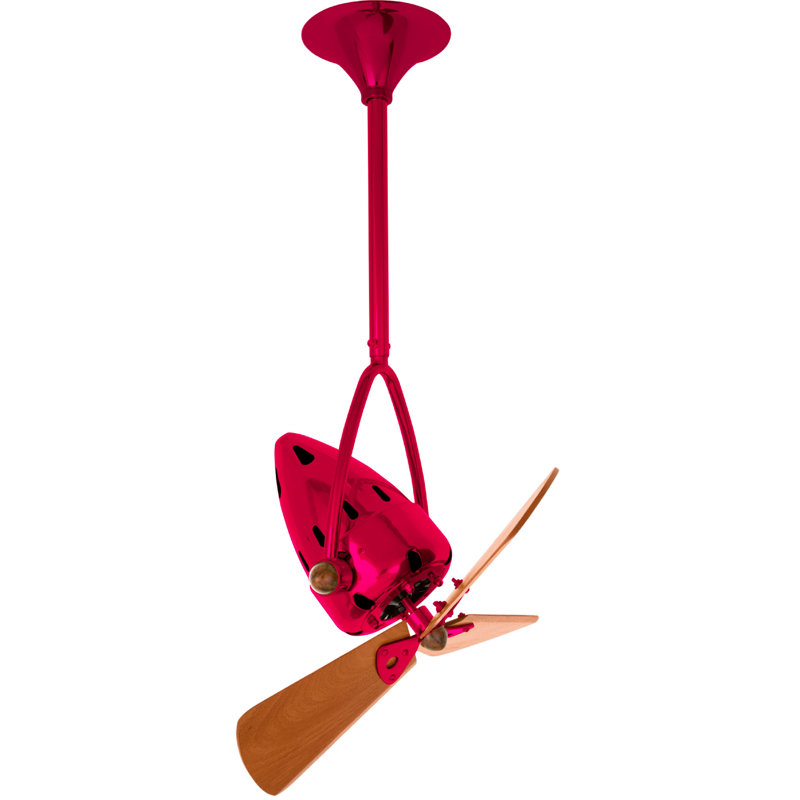 16" Jarold Directional 3 Blade Ceiling Fan, Rubi