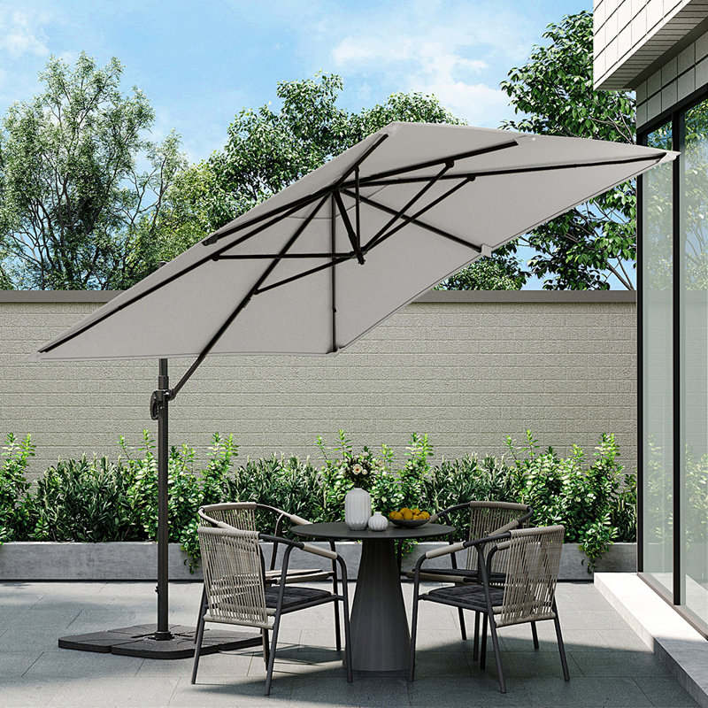 300cm Balcony Parasol, Grey