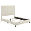 Lit plateforme tapissier touffeté-493649196