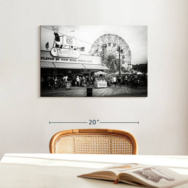 Sireci Boardwalk Coney Island, 16" H x 24" W