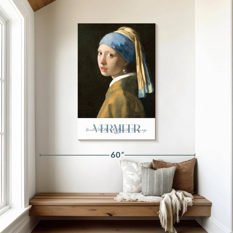 «Girl With Pearl Pearl», exposition de Vermeer, H 45 po x l 30 po