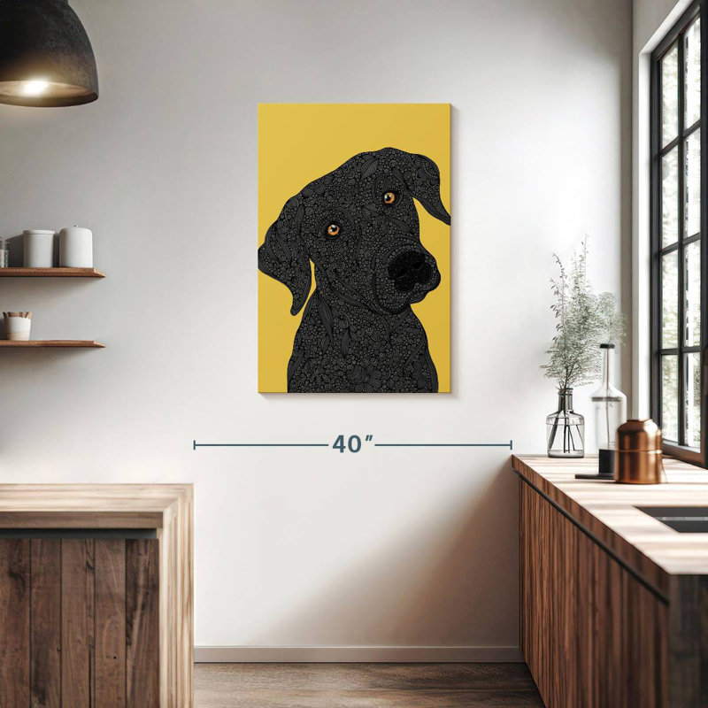 Labrador noir Brampt, H 36 po x l 24 po