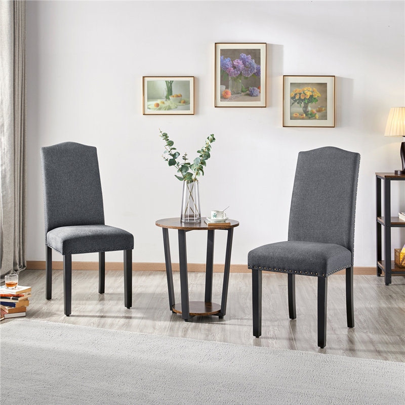 50.5cm H Fabric Upholstered Side Chair, Grey