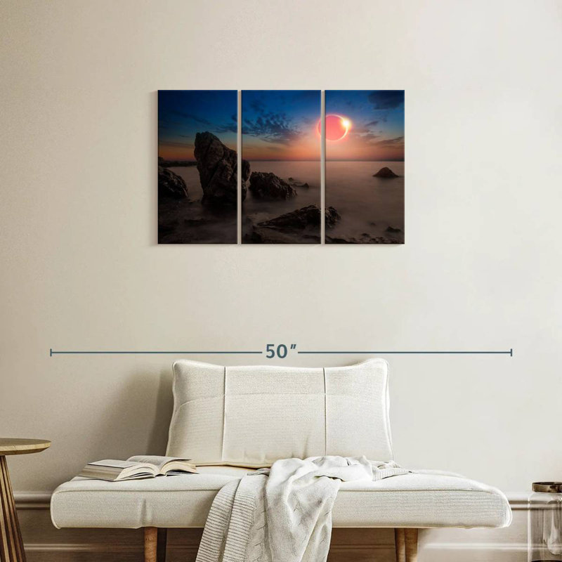 Solar Eclipse Gillard Scene, 20" H x 33" W