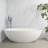 65.2 Inch Freestanding Solid Surface Soaking Bathtub For Bathroom