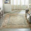 Hand Knotted Wool Oriental Area Rug in Beige/Grey-1851091647